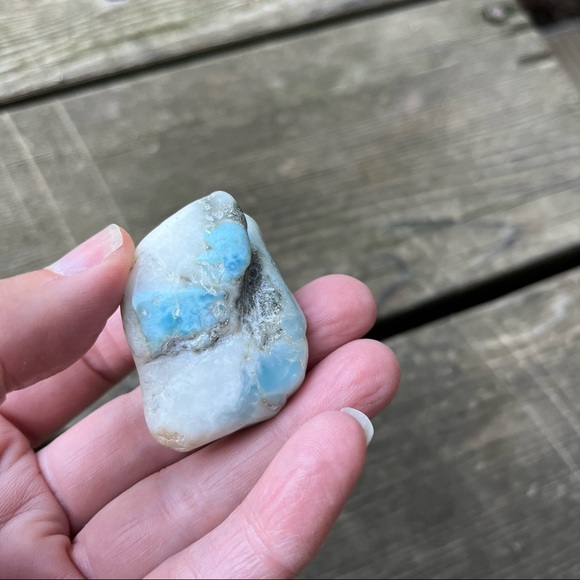 Larimar Gemstone Tumbled Rare Stone - Picture 8 of 16